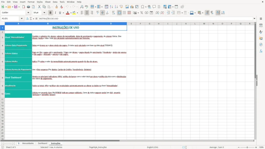 Instruções – Mensalidades Excel – Planilha de Controle (2026)