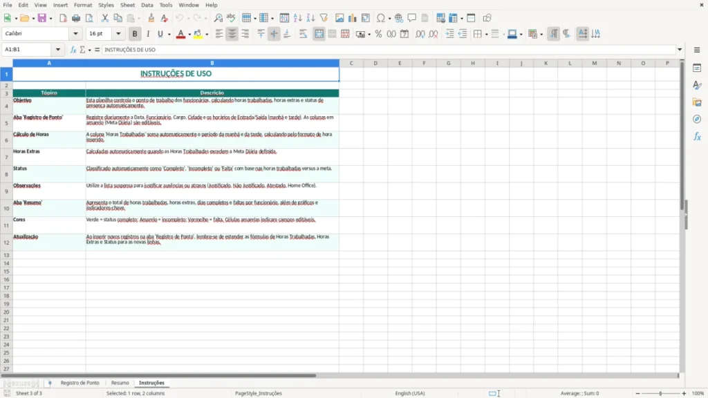 Instruções – Ponto de Trabalho Excel – Planilha Grátis (2026)